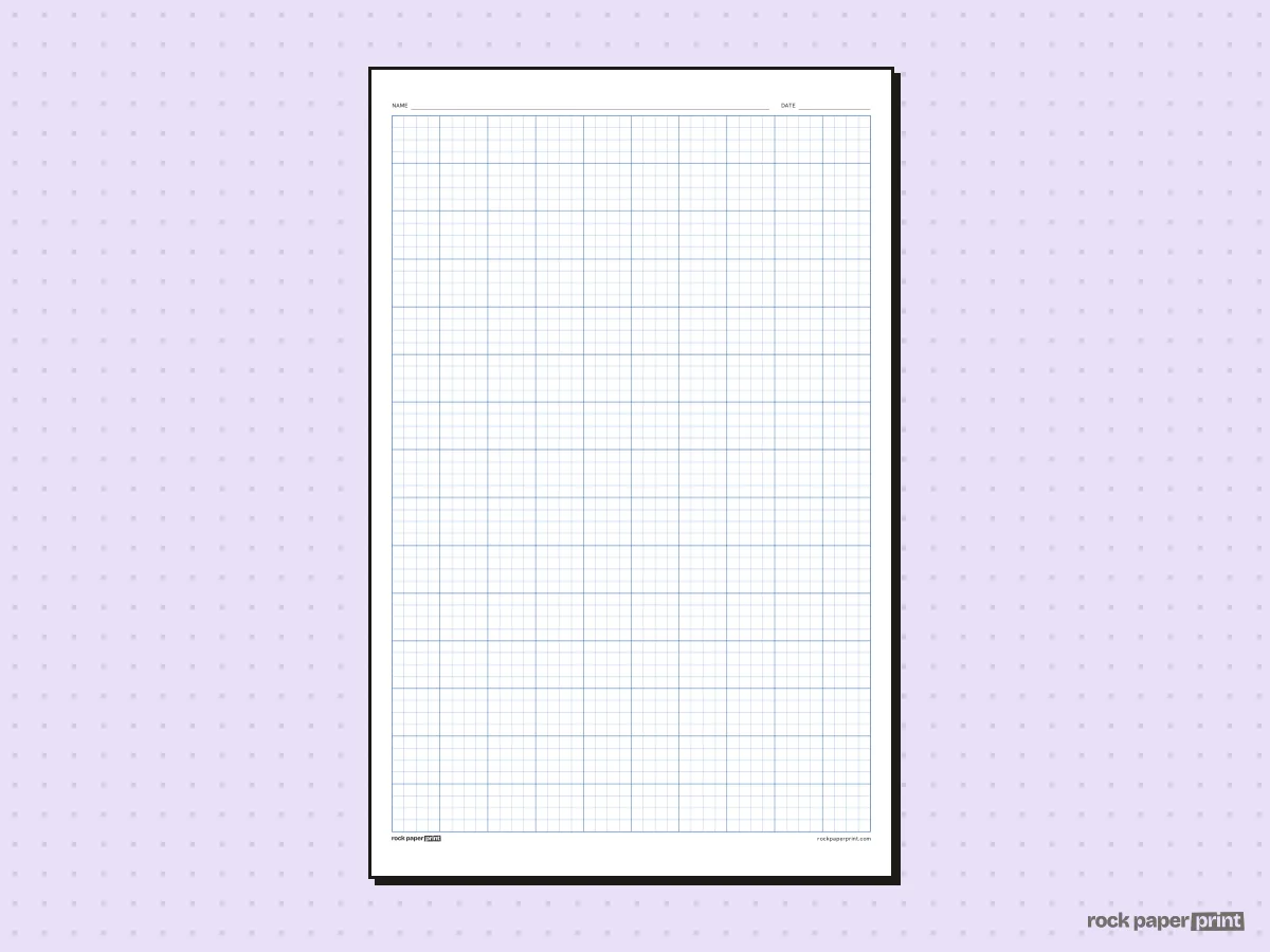 11x17 Graph Paper, blue lines, printable PDF preview