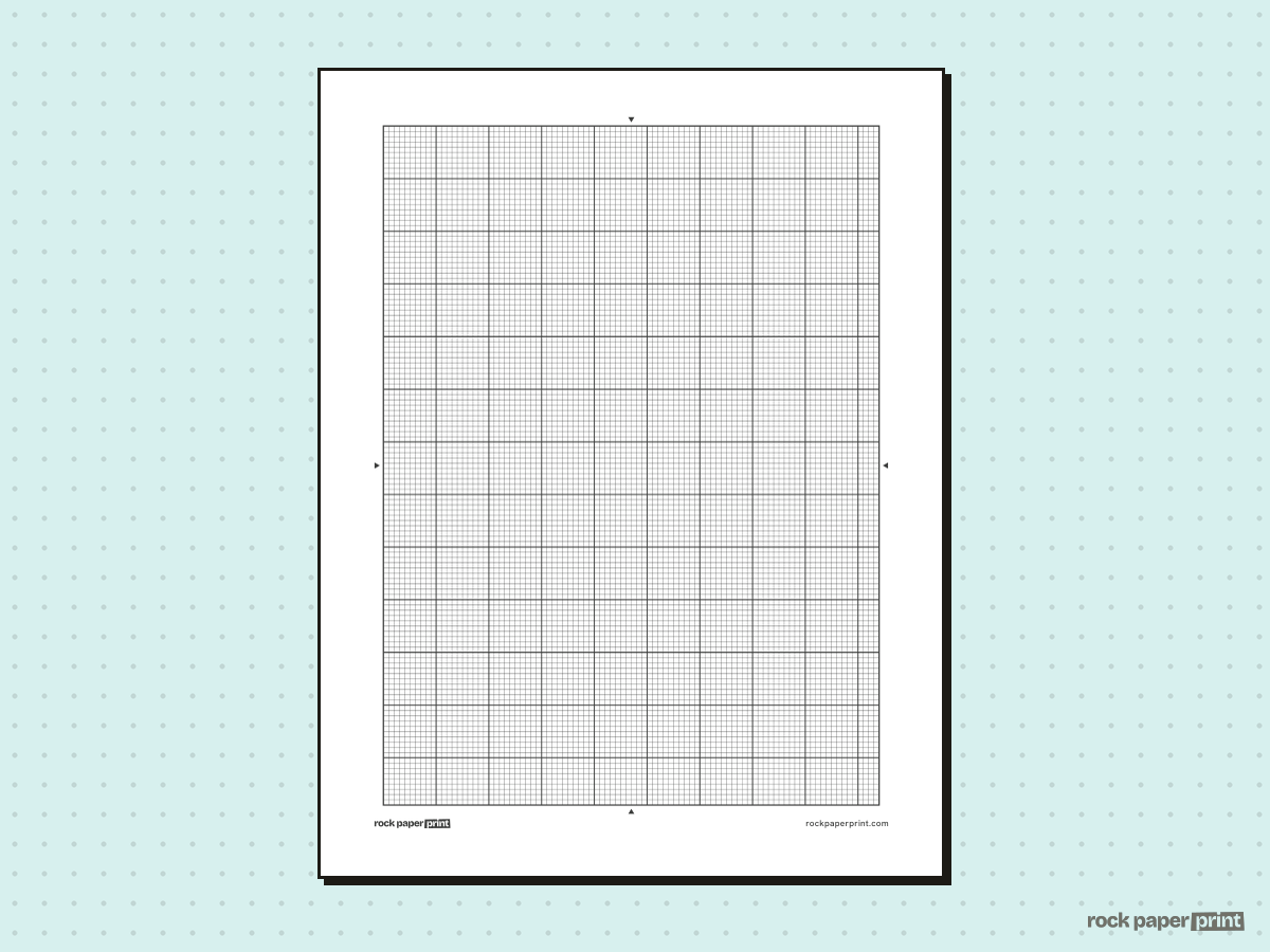 14 Count Cross Stitch Graph Paper, black lines, printable PDF preview