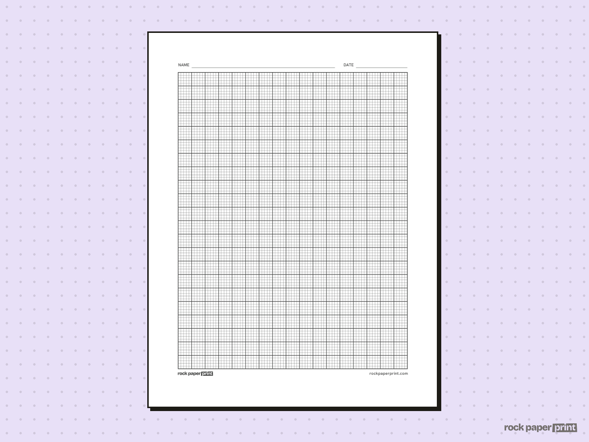 2 mm Graph Paper, black lines, printable PDF preview
