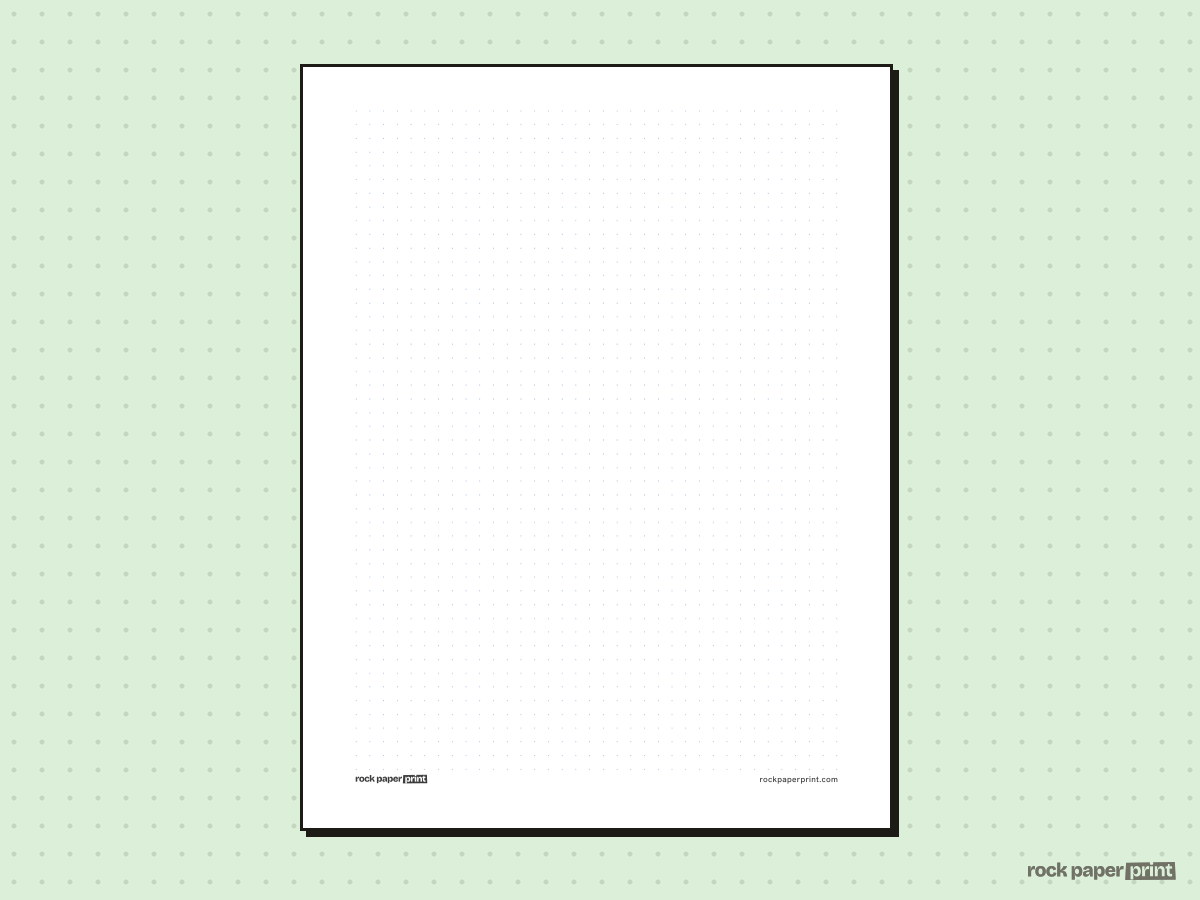 Bullet Journal Dot Grid, blue lines, printable PDF preview