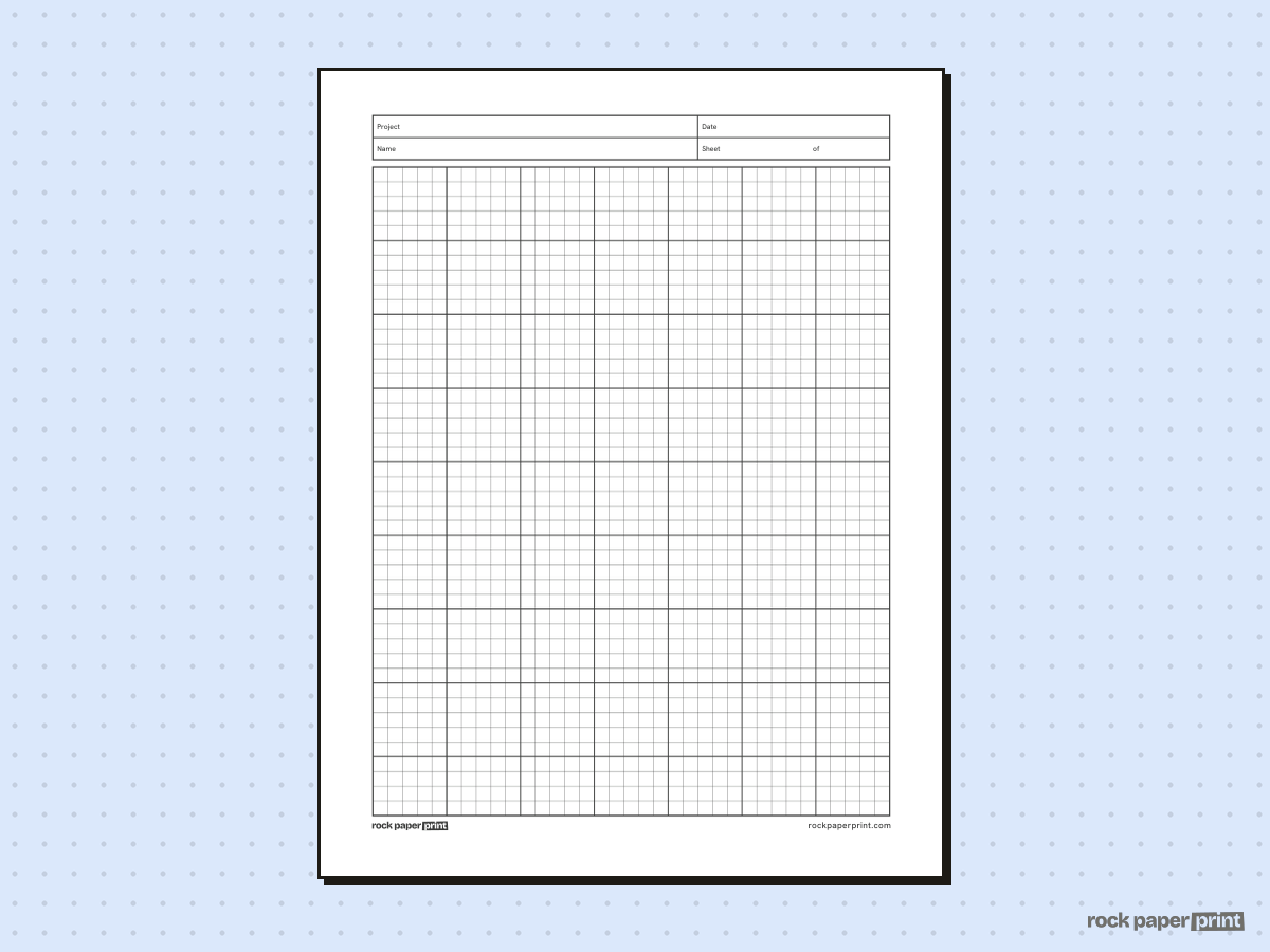 Engineering Paper, black lines, printable PDF preview