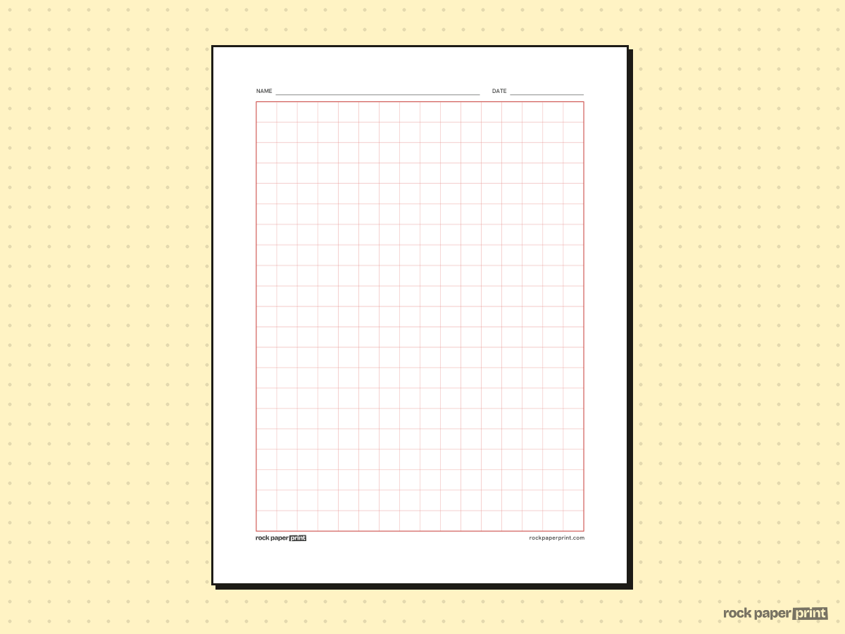 EOG Graph Paper, red lines, printable PDF preview