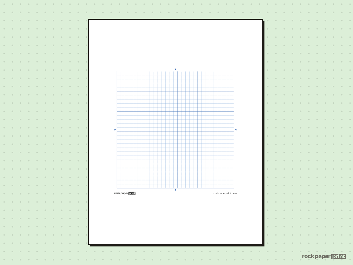 Fuse Bead Pattern Grid, blue lines, printable PDF preview