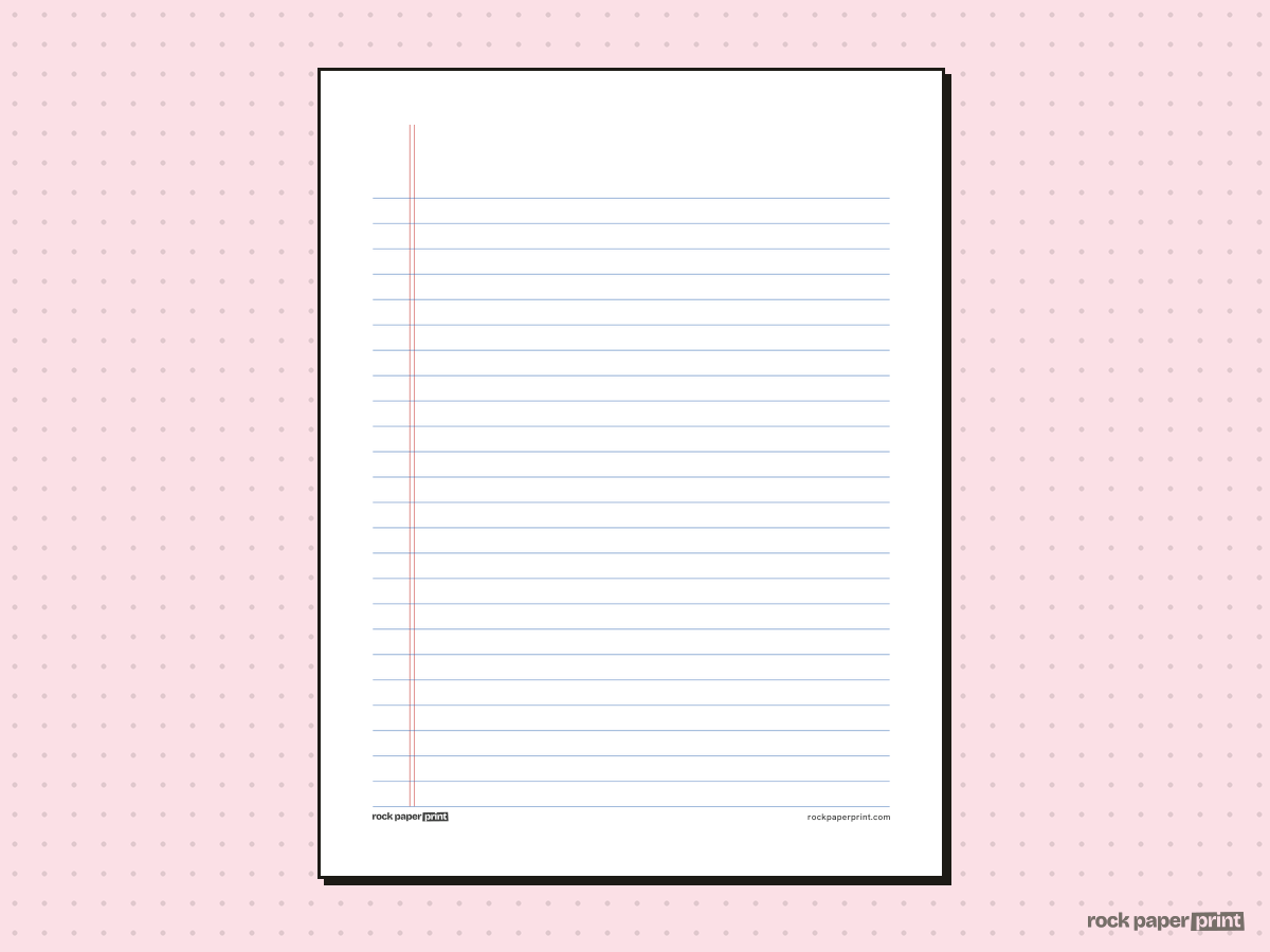Legal Pad Paper (Law Ruled), classic blue lines, printable PDF preview