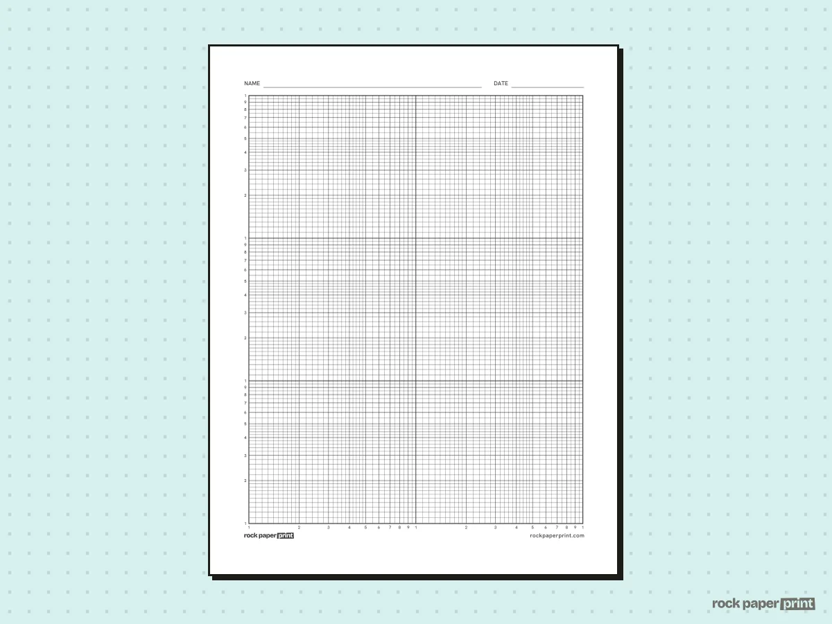 Log-Log Graph Paper, black lines, printable PDF preview