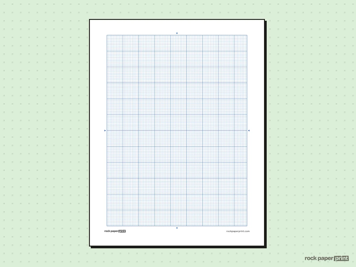 Needlepoint Graph Paper, blue lines, printable PDF preview
