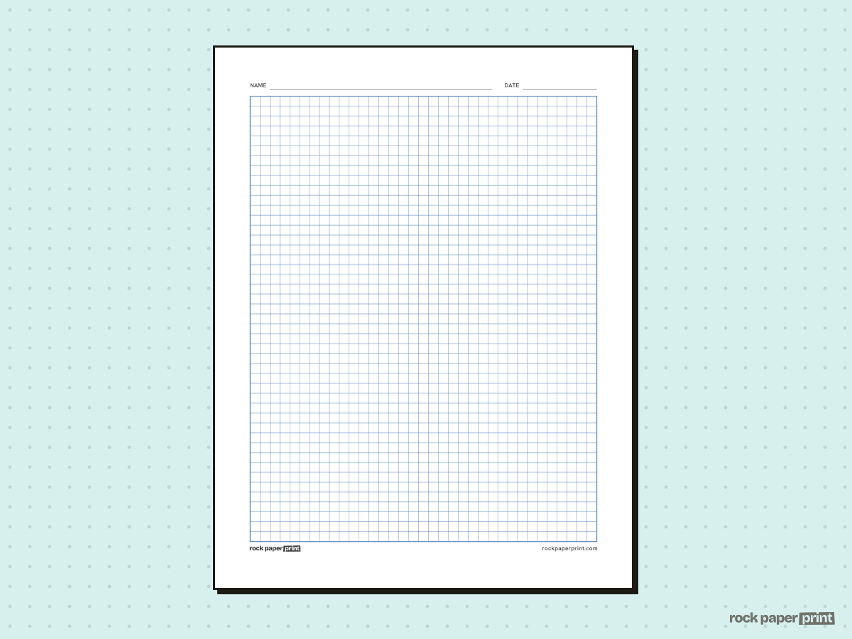 Regents Graph Paper (5 Squares per Inch), blue lines, printable PDF preview