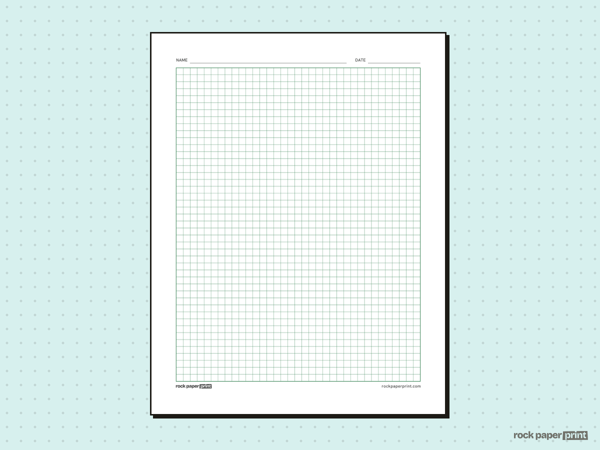Regents Graph Paper (5 Squares per Inch), green lines, printable PDF preview