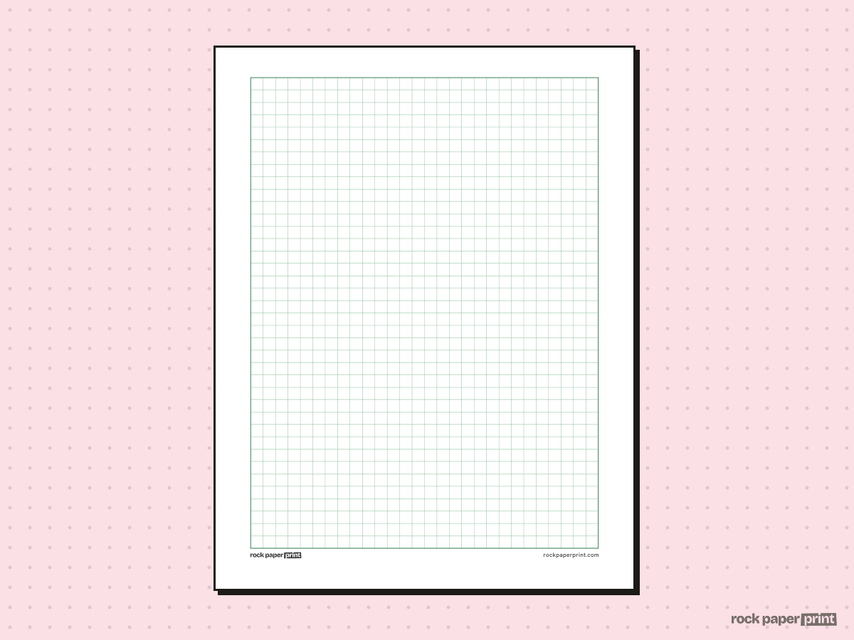 Sashiko Pattern Grid, green lines, printable PDF preview