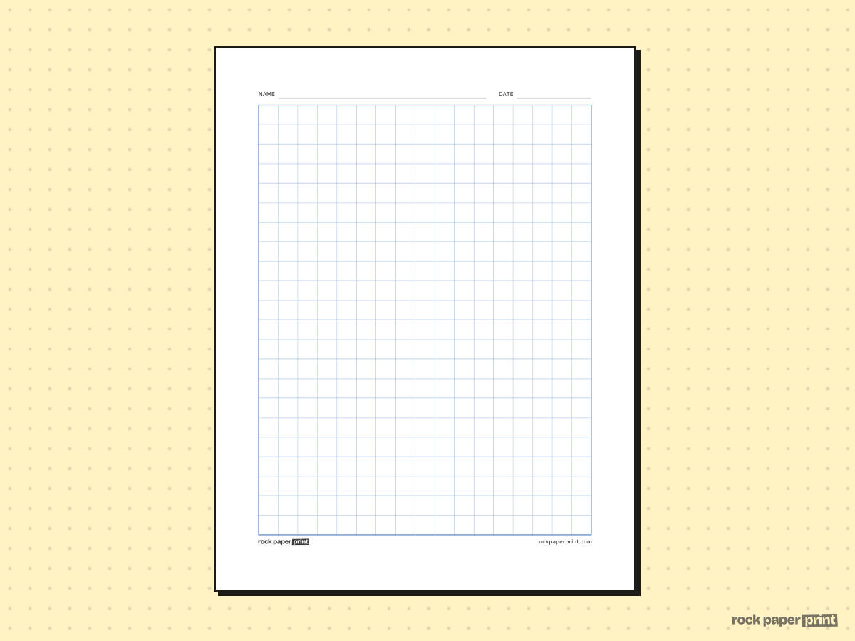 STAAR Grid Paper, blue lines, printable PDF preview
