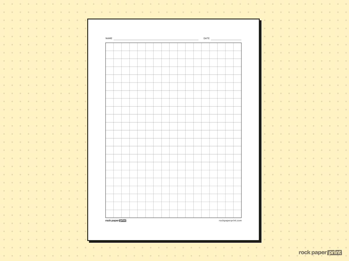 STAAR Grid Paper, black lines, printable PDF preview