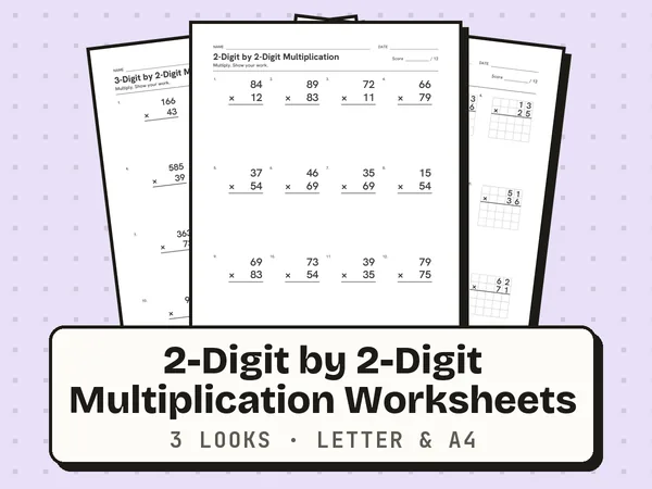 Free Printable Worksheets for Math Practice PDF Download