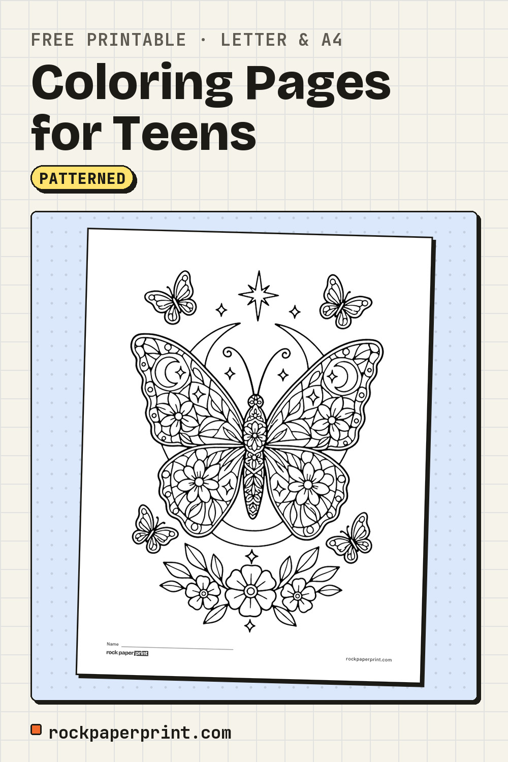 Free Printable Coloring Pages for Teens PDF Download