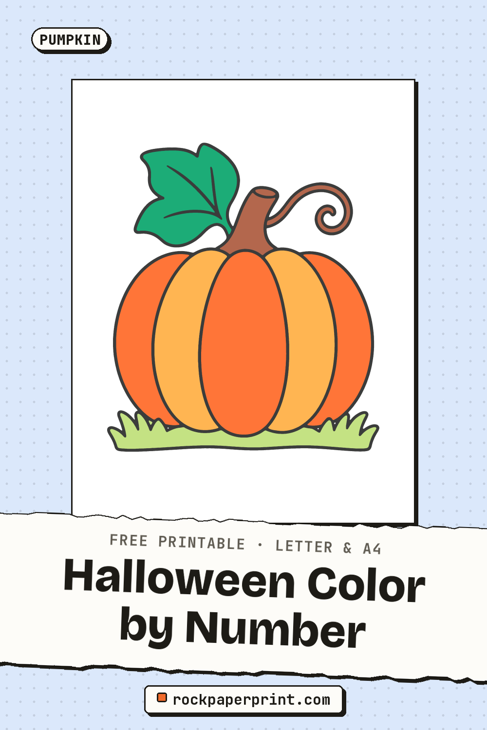 Free Printable Halloween Color by Number Pages Download