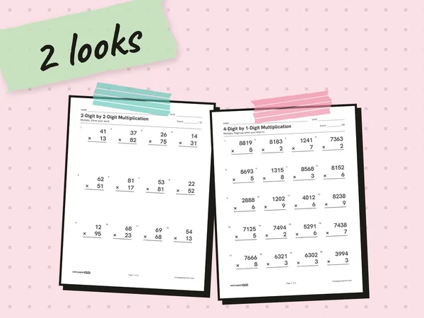 Free Printable Multiplication Worksheets: Facts PDF Download